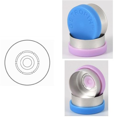 386 OEM Спеціальна 13 мм матова матова алюмінієва пластикова ковпачка|6 - Ріб 6 -Петалевий дизайн - [Назва вашої компанії]